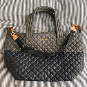 mz walllace large sutton in colorblock magnet/black